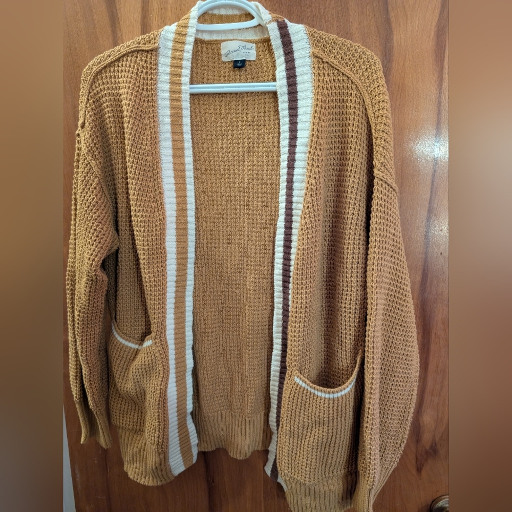 Mustard yellow cardigan